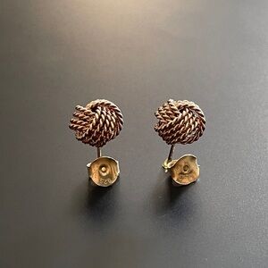 Vintage Tiffany & Co .925 Somerset twist Knot. Elegant Earrings sterling.